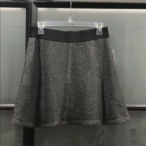 New with tags, black and white knit skirt